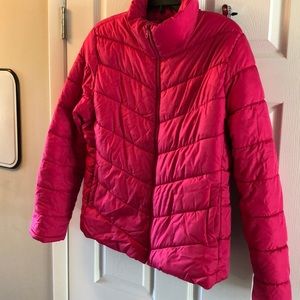 Hot Pink Old Navy puffer coat